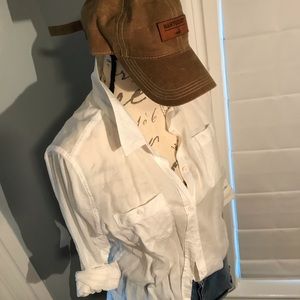 Light beach button down